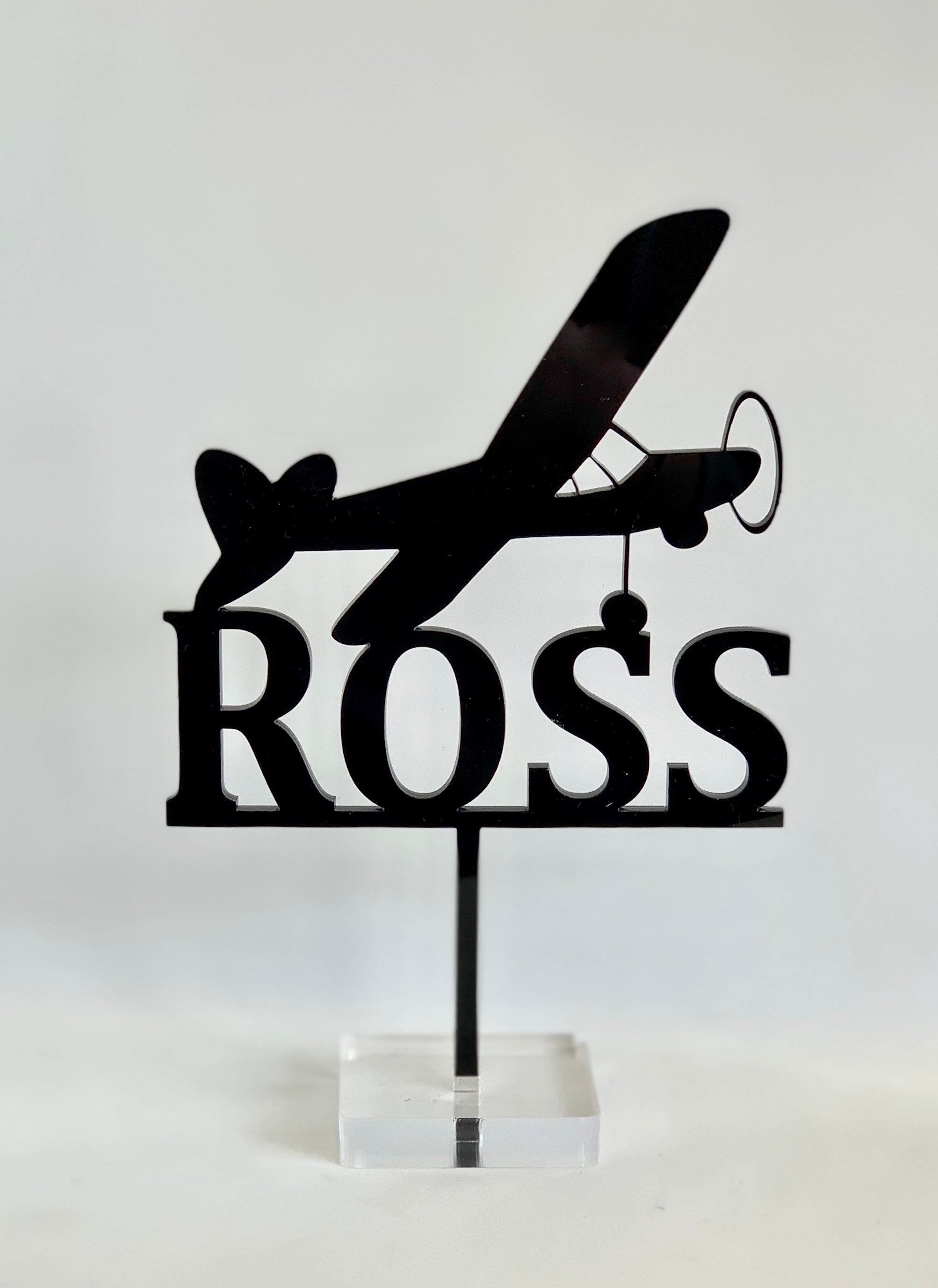 Airplane Themed Edible Cake Topper